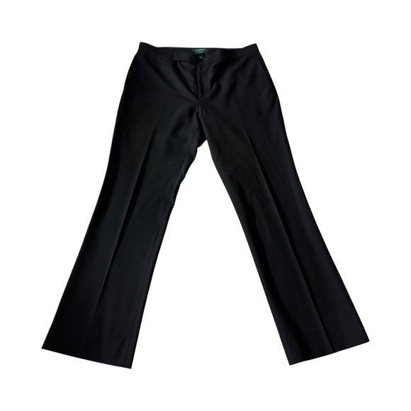 Lauren Ralph Lauren Black CAMARON Bootcut Dress Pants Women's Size 12 - Picture 1 of 9